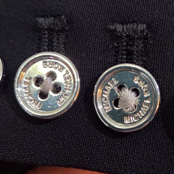 Micheal Kors Black Women's Blazer with Belt Size 8 - Picture 4 of 11